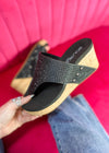 Corkys Flirty Wedge - Black Crystal
