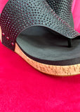 Corkys Flirty Wedge - Black Crystal