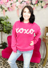 Forever & Ever XOXO Puff Letter Sweater | S-3X