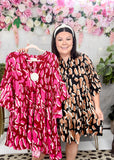 Free Your Soul Leo Print dress