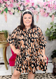 Free Your Soul Leo Print dress