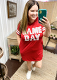 Game Day Sequin T-Shirt Dress