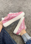 Corkys Glaring Sneaker - Pink Chunky Glitter