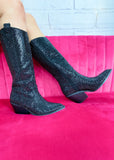 Corkys Glitzy Boot - Black Rhinestone