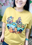Heather Mustard Fall Truck Graphic T-Shirt