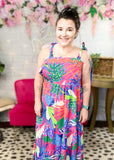 It Was Easy Floral Print Maxi Dress