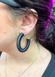 Journee Raffia Hoop Earrings