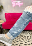 Judy Blue Jasmine Star Print Jeans - JB88553