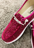Corkys Kayak Boat Shoe - Fuchsia Glitter