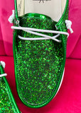 Corkys Kayak Boat Shoe - Green Glitter
