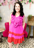 Keep You Waiting Colorblock Dress