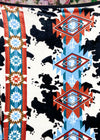King Size Knockin' Boots Cow Print Blanket