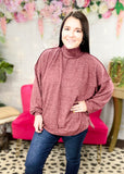 Last First Kiss Mock Neck Sweater