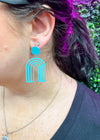 Lila Metal Arch Earrings