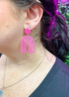 Lila Metal Arch Earrings