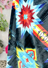 King Size Lone Rider Bright Aztec Blanket