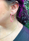 Millie Epoxy Twisted Hoop Earrings