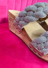 Corkys Mystique Wedge - Clear Rhinestones