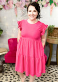Prove Your Point Ruffle Sleeve Dress