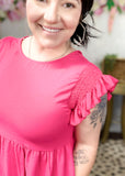 Prove Your Point Ruffle Sleeve Dress