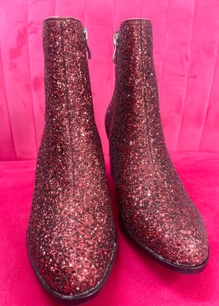 Corkys Razzle Dazzle Bootie - Burgundy - ALL SALES FINAL -