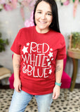 Red White & Blue Graphic T-Shirt