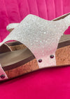 Corkys Refreshing Wedge - White Glitter