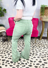 Risen Adrian Olive Flare Jeans - RDP5358