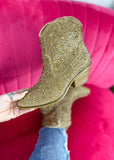 Corkys Shine Bright Boot - Gold Rhinestone