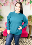 The Best Nights Waffle Knit Sweater