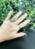 The Helen Turquoise Stone Ring-ALL SALES FINAL-