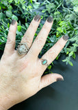 The Misty Raised Turquoise Ring-ALL SALES FINAL-