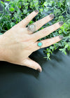 The Sonia Round Turquoise Ring-ALL SALES FINAL-