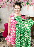 Watch It Burn Ruffle Bottom Dress