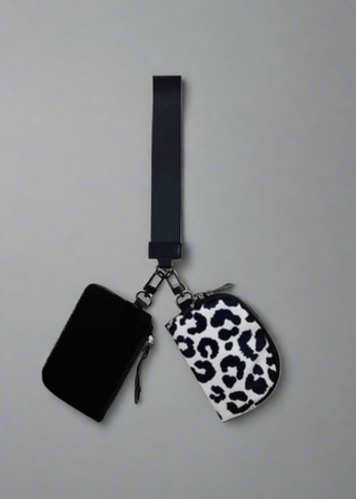 Haley Dual Pouch Wristlet Keychain