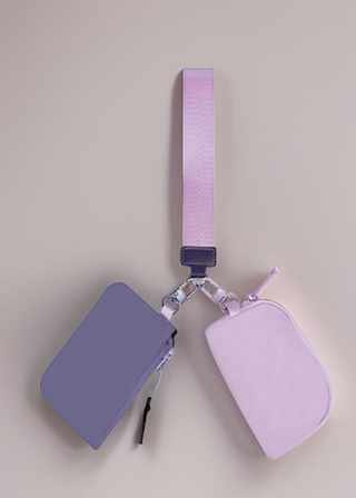 Haley Dual Pouch Wristlet Keychain