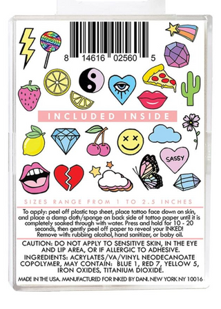 Inked By Dani Temporary Tattoo Packs