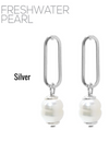 Parmer Freshwater Pearl Link Chain Earring