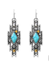 Marion Metal Aztec Earrings