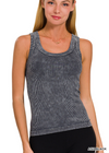 Down The Stairs Ribbed Tank | S-XL