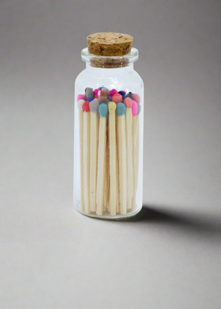 Rainbow Matches in Jar - 40 Count