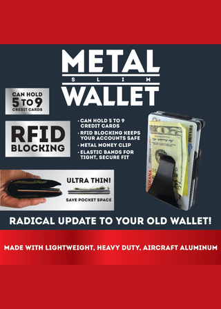 Metal RFID Blocking Ultra-Thin Wallet