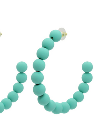 Rankin Matte Bead Hoop Earrings