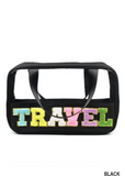 Travel Chenille Patch Clear Bag