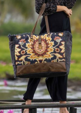 Myra Black Fern Weekender Bag