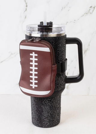 Football Neoprene Tumbler/Mug Pouch