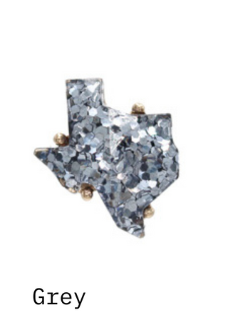 Coleman Glitter Texas Stud Earrings - ALL SALES FINAL -