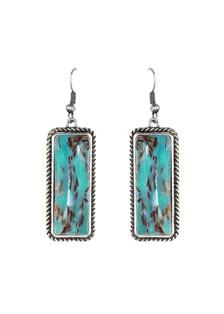 Garland Faux Turquoise Earrings