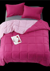 3 Piece All Season Bedding Set - Hot Pink