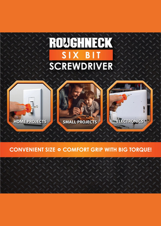 Roughneck Screwdriver with 6 Bits